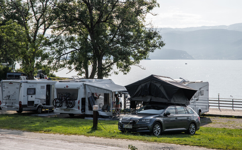Campingliv på Hardanger Feriesenter på Nes.